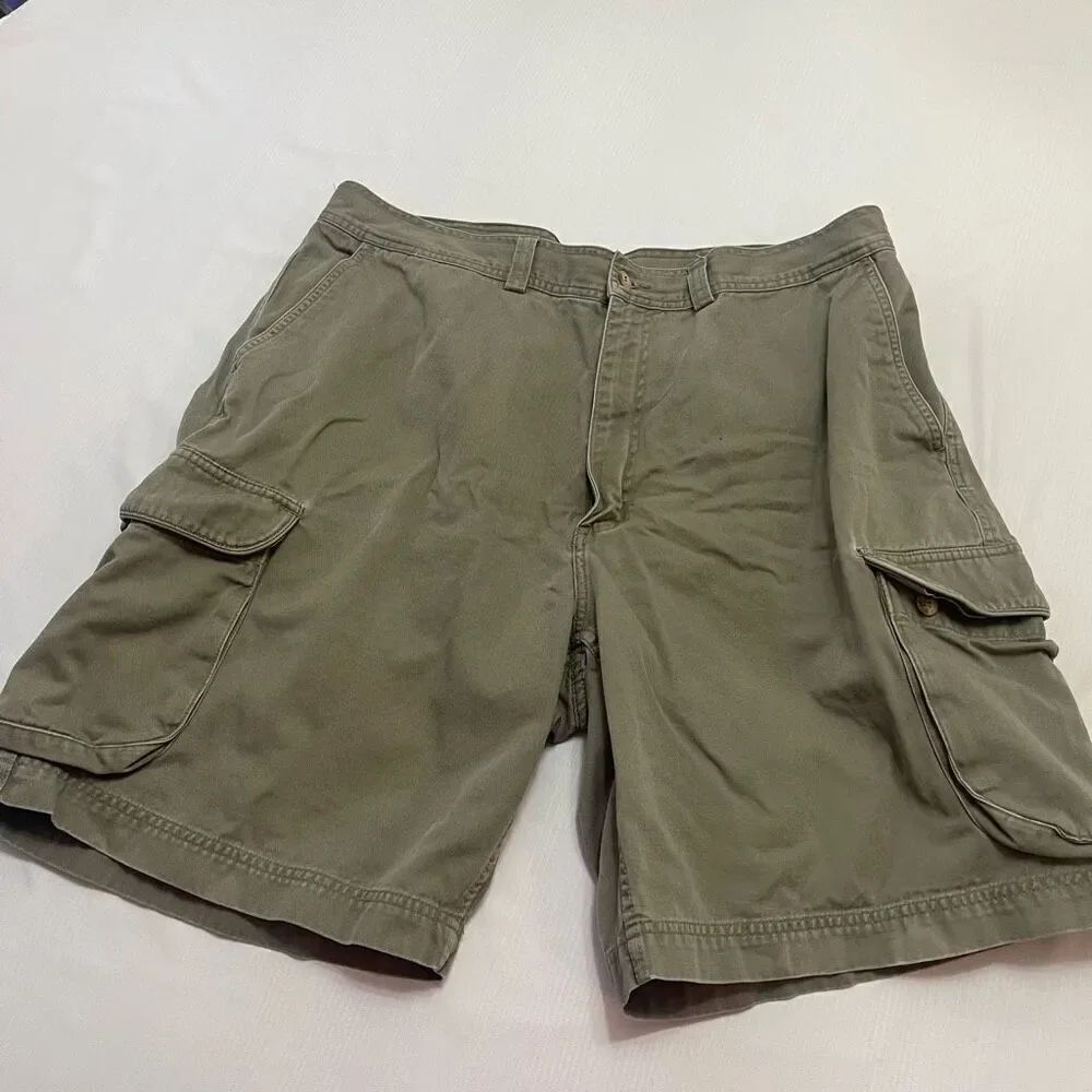 Polo By Ralph Lauren VTG Olive Green Cargo Shorts Size 40